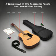 Fender FA-115 Dreadnought Acoustic Guitar - Natural w/ Gig Bag