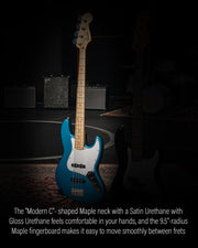Fender Standard Jazz Bass - Aqua Marine Metallic w/ Guitar Cleaning Kit