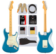 Fender American Professional Classic Stratocaster - Faded Lake Placid Blue w/ Cleaning Kit
