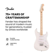 Fender Squier Sonic Stratocaster HT - Arctic White w/ Frontman 10G Amplifier