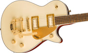 Gretsch Electromatic Pristine LTD Jet Single-Cut Electric Guitar with Bigsby - White Gold w/ Strap