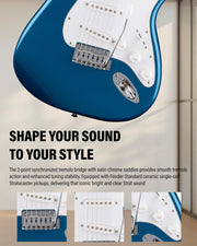 Fender Standard Stratocaster - Aqua Marine Metallic w/ Guitar Cleaning Kit