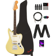 Fender Player II Jaguar - Hialeah Yellow w/ Cleaning Kit