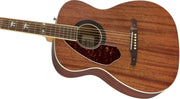 Fender Tim Armstrong Hellcat Acoustic Guitar, Left Handed - Natural w/ Strap