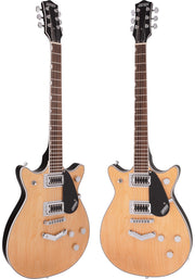 Gretsch G5222 Electromatic Double Jet BT Electric Guitar with V-Stoptail - Aged Natural w/ Strap