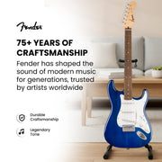 Fender Squier Sonic Stratocaster - Sapphire Blue Transparent w/ Frontman 10G Amplifier