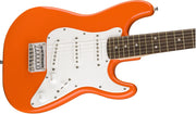 Fender Squier 3/4-Size Kids Mini Strat Electric Guitar - Competition Orange w/ Amplifier