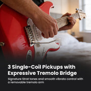 Fender Squier Stratocaster - Torino Red w/ Frontman 10G Amplifier