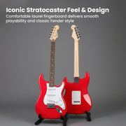 Fender Squier Stratocaster - Torino Red w/ Amplifier