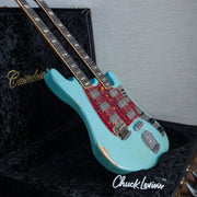 Castedosa Double Neck 6/12 String Baritone Electric Guitar - Daphne Blue - #213