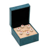 Taylor Custom Water Buffalo Bone Bridge Pins - White w/Red Opal