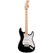 Squier Sonic Stratocaster Pack, Maple Fingerboard, Black, Gig Bag, 10G Amplifier