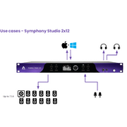 Apogee Symphony Studio 2x12 2 Mic/Line IN x 12 OUT USB-C Audio Interface with Input and Output DSP Monitor Calibration and Control - Preorder