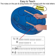 Panyard Jumbie Jam Steel Drum Educators 4-Pack - Metal Z-Floor Stands - Chrome Pans