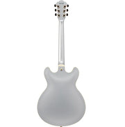 Ibanez AS73G Semi-Hollowbody Electric Guitar - Moonstone Silver Flat