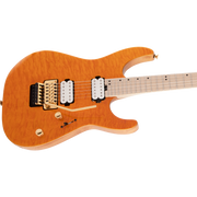 Charvel Pro-Mod DK24 HH FR M Mahogany With Quilt Maple Electric Guitar - Dark Amber