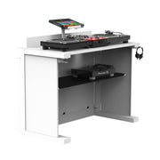 ProX XFH-HUMPTERB3WH WHITE B3 Workstation Quick Folding DJ Controller Turntable CD-J Facade Table