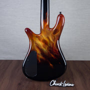 Spector USA Custom NS-5 Hot Rod Series Painted by Dan Lawrence Electric Bass Guitar - "Real Flame" - CHUCKSCLUSIVE - #1998