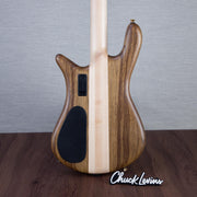 Spector Euro 4 LT Solid Korina Wings Electric Bass Guitar - Natural Satin - CHUCKSCLUSIVE - #NB23504