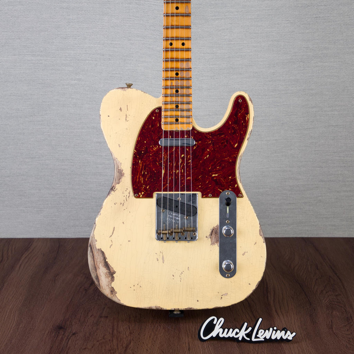 Fender Custom Shop 52 Telecaster Heavy Relic Guitar - Aged Vintage White - CHUCKSCLUSIVE - #R125679