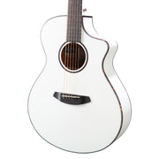 Breedlove Discovery S Concert Acoustic Electric Guitar - Satin White