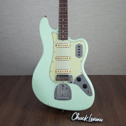 Fender Custom Shop Limited Edition Bass VI Journeyman Relic - Faded Aged Surf Green