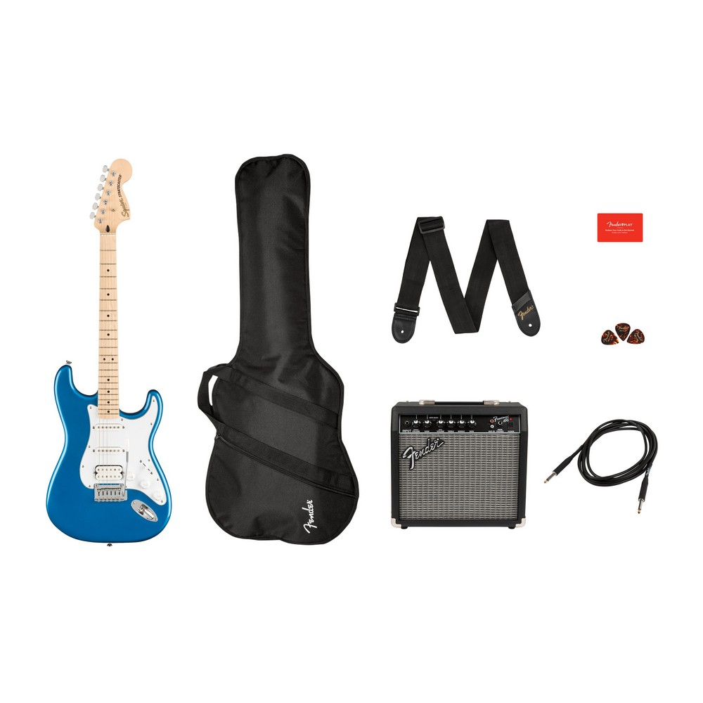 Squier Affinity Series Stratocaster HSS Pack - Lake Placid Blue, Maple Fingerboard - New