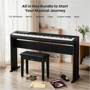 Casio PX-S1100 Privia Slim Digital Piano - Black w/ CS-68 Stand