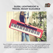 Casio CT-S200 Casiotone 61-Key Keyboard - Black w/ Adjustable Stand