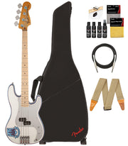 Fender Steve Harris Precision Bass - Olympic White w/ Guitar Cleaning Kit