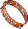 Meinl Percussion Traditional Wood Tambourine, Dual Row, Nickel Plated Steel Jingles - 10"