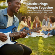 Fender Squier Sonic Stratocaster - Sapphire Blue Transparent w/ Frontman 10G Amplifier