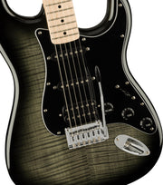 Fender Squier Affinity Stratocaster FMT HSS - Black Burst w/ Gig Bag