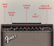 Fender Champion II 50-Watt Guitar Combo Amplifier w/ Instrument Cable