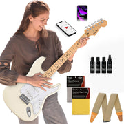 Fender Standard Stratocaster - Olympic White w/ Guitar Cleaning Kit