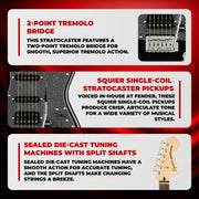 Fender Squier Affinity Stratocaster HSS - Metallic Black