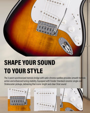 Fender Standard Stratocaster - 3-Color Sunburst w/ Guitar Cleaning Kit