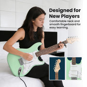 Fender Squier Stratocaster - Surf Green w/ Frontman 10G Amplifier