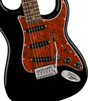 Fender Squier Affinity Stratocaster - Black Limited Edition Tortoise Shell Pickguard
