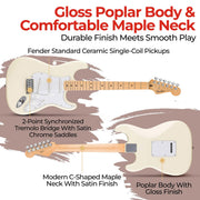 Fender Standard Stratocaster - Olympic White w/ Guitar Cleaning Kit