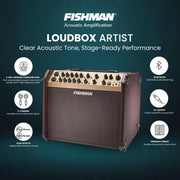 Fishman Loudbox Artist Acoustic Guitar Combo Amplifier w/ Cables