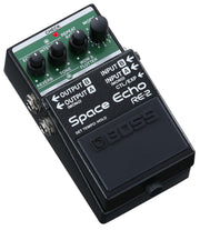 Boss RE-2 Space Echo Delay and Reverb Effects w/ Instrument Cables