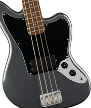 Fender Squier Affinity Jaguar Bass H - Charcoal Frost Metallic w/ Rumble 15 Amplifier