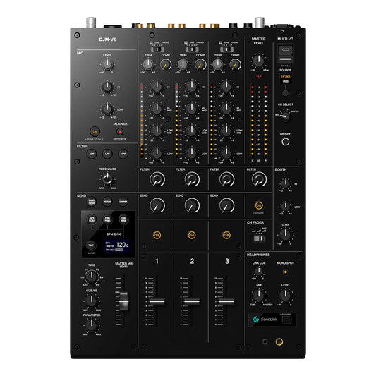 AlphaTheta DJM-V5 Compact 3-Channel DJ Mixer - Open Box, Mint