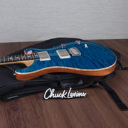 PRS CE24 Flame Maple Electric Guitar, Ebony Fingerboard - Blue Mateo - CHUCKSCLUSIVE - #230368367