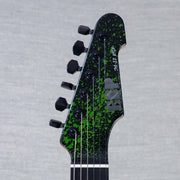 ESP USA M-II HT Electric Guitar - Alien Blood Splater - #US24803