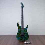 ESP USA M-II DX Electric Guitar - Psychedelic Flame - #US25145