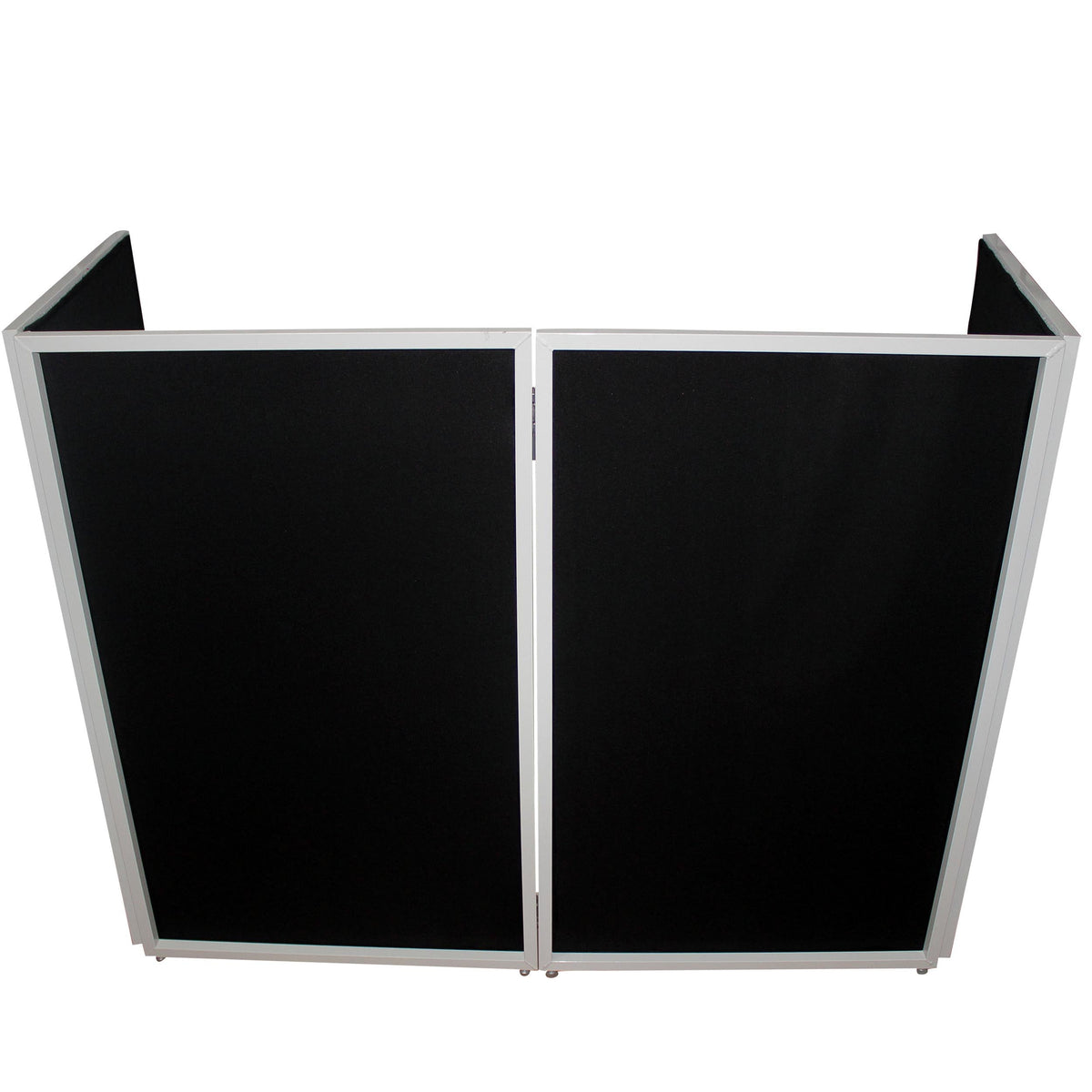 ProX XF-4X3048W MK2 Four Panel Collapse and Go DJ Facade with White Frame and Carry Bag