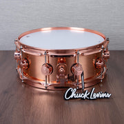 DW 5.5 x 14-Inch Collector's Copper Snare Drum - Copper Hardware