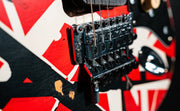 EVH Striped Series Frankie Relic Electric Guitar - Red with Black Stripes